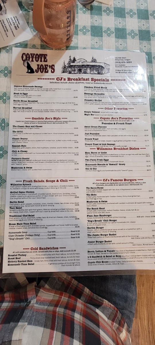 Coyote Joe's Menu - Image 6